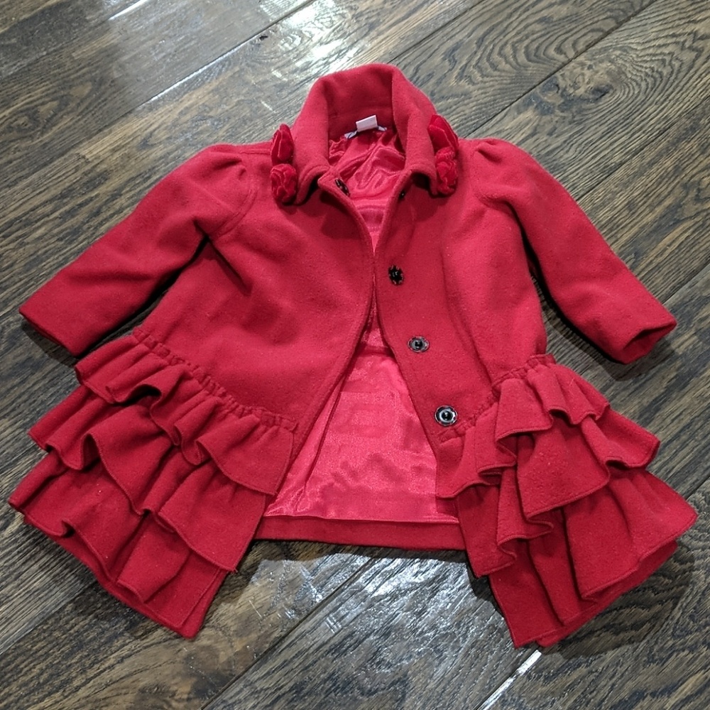 Hartstring Ruffle Winter Swing Coat - Picture 2 of 4